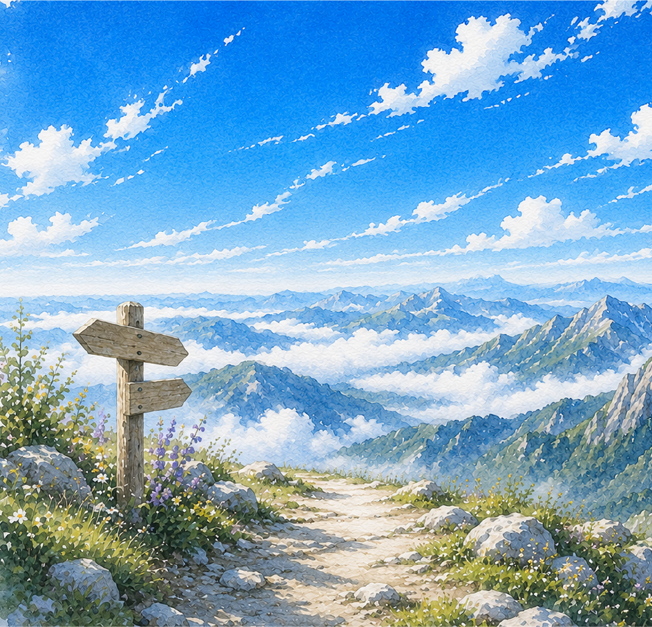 山道の道標